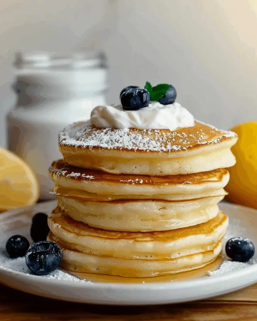 Lemon Yogurt Pancakes