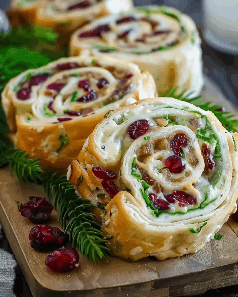 Turkey Cranberry Pinwheels