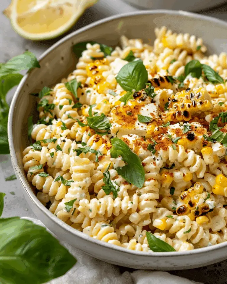 Creamy Street Corn Pasta Salad