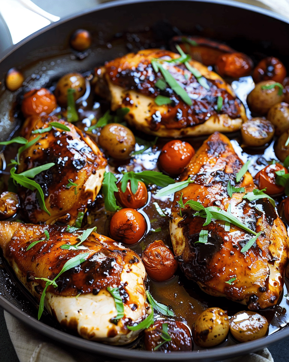 One Pan Balsamic Chicken