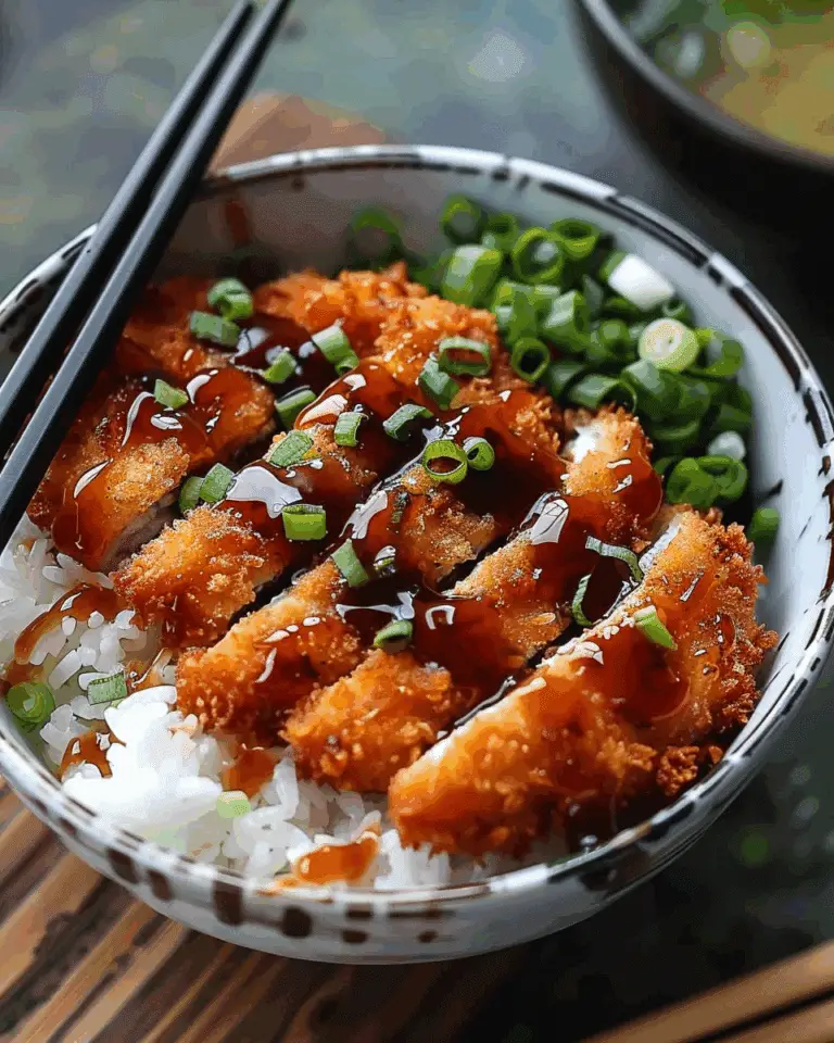 Japanese Katsu Bowls with Tonkatsu Sauce
