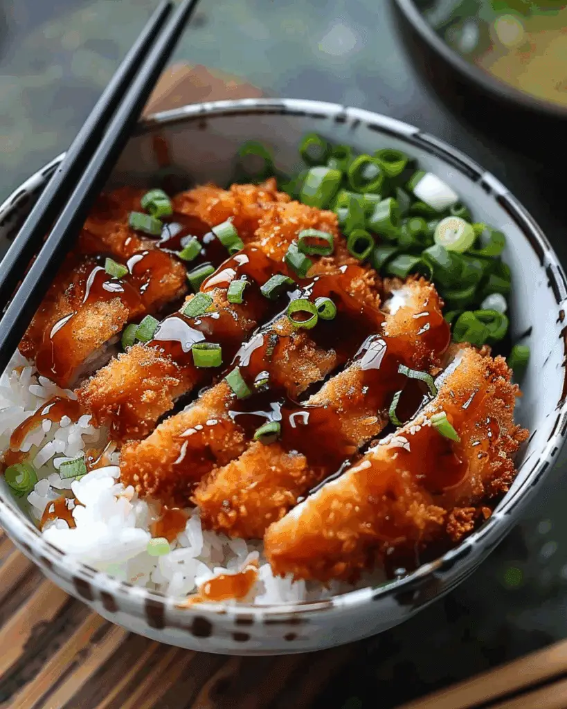 Japanese Katsu Bowls with Tonkatsu Sauce