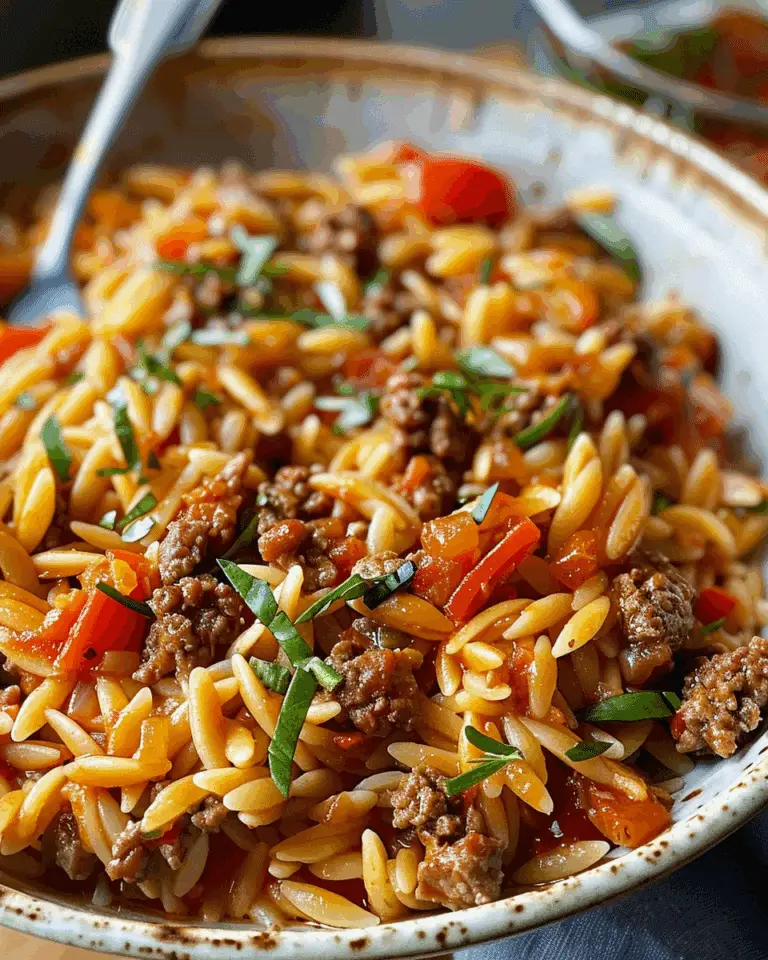 Delicious Ground Beef Orzo Recipe for Everyone