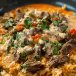 Steak Queso Rice