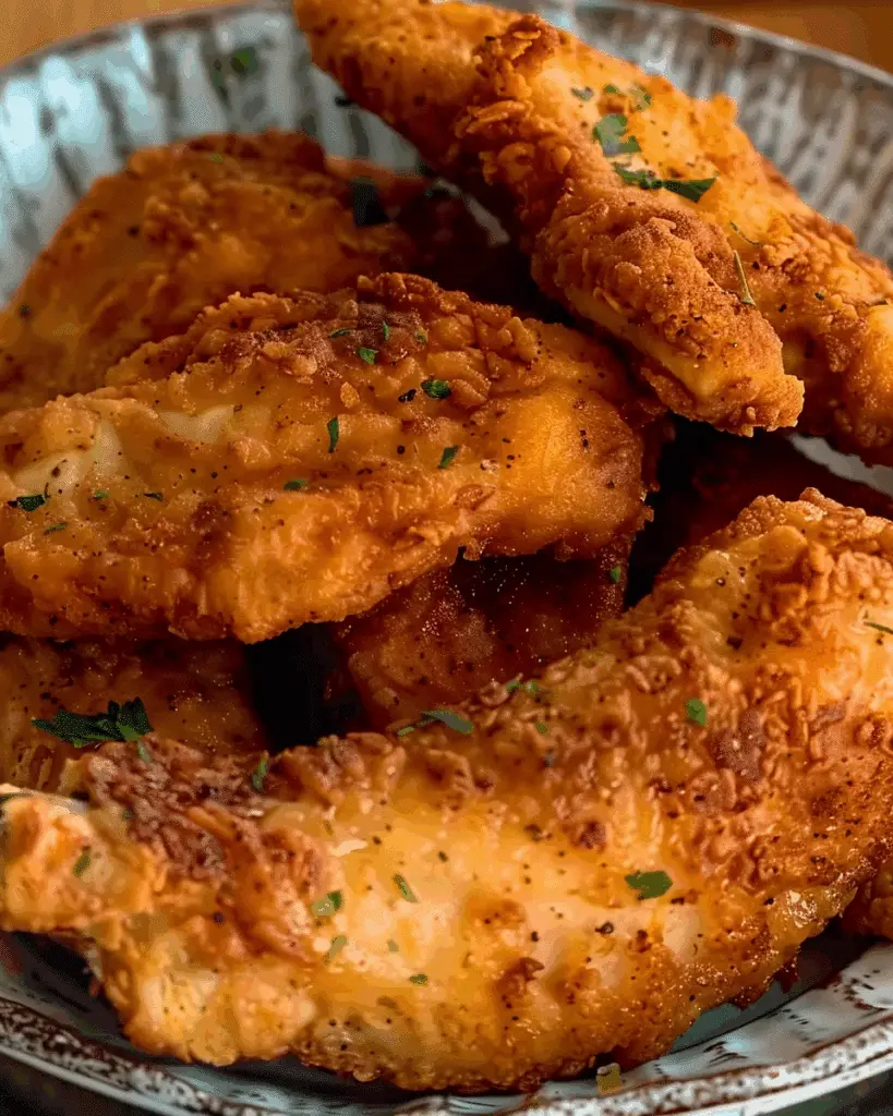 Garlic Chicken Fried Chicken