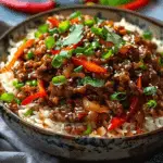 Crispy Chilli Beef Rice