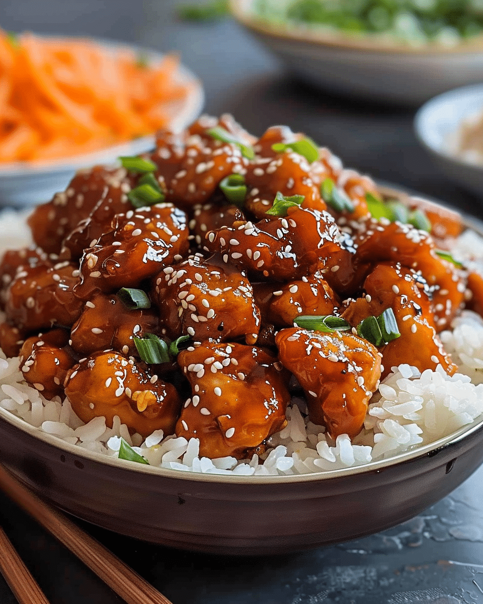 Crispy Chinese Honey Garlic Chicken