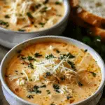 Crock Pot Creamy Chicken Parmesan Soup