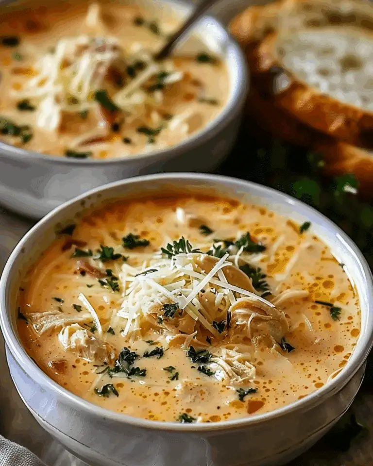 Crock Pot Creamy Chicken Parmesan Soup