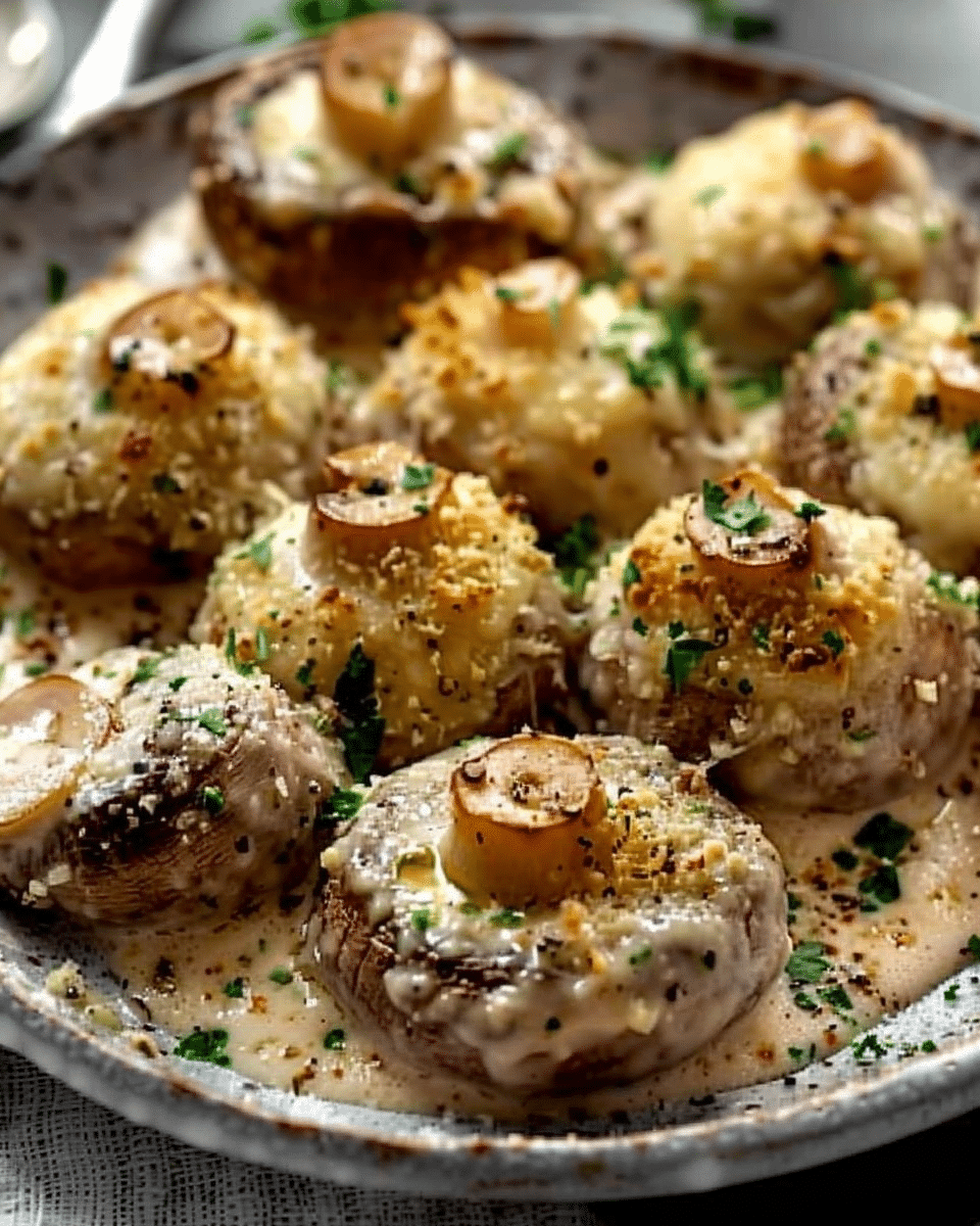 Garlic Parmesan Mushrooms