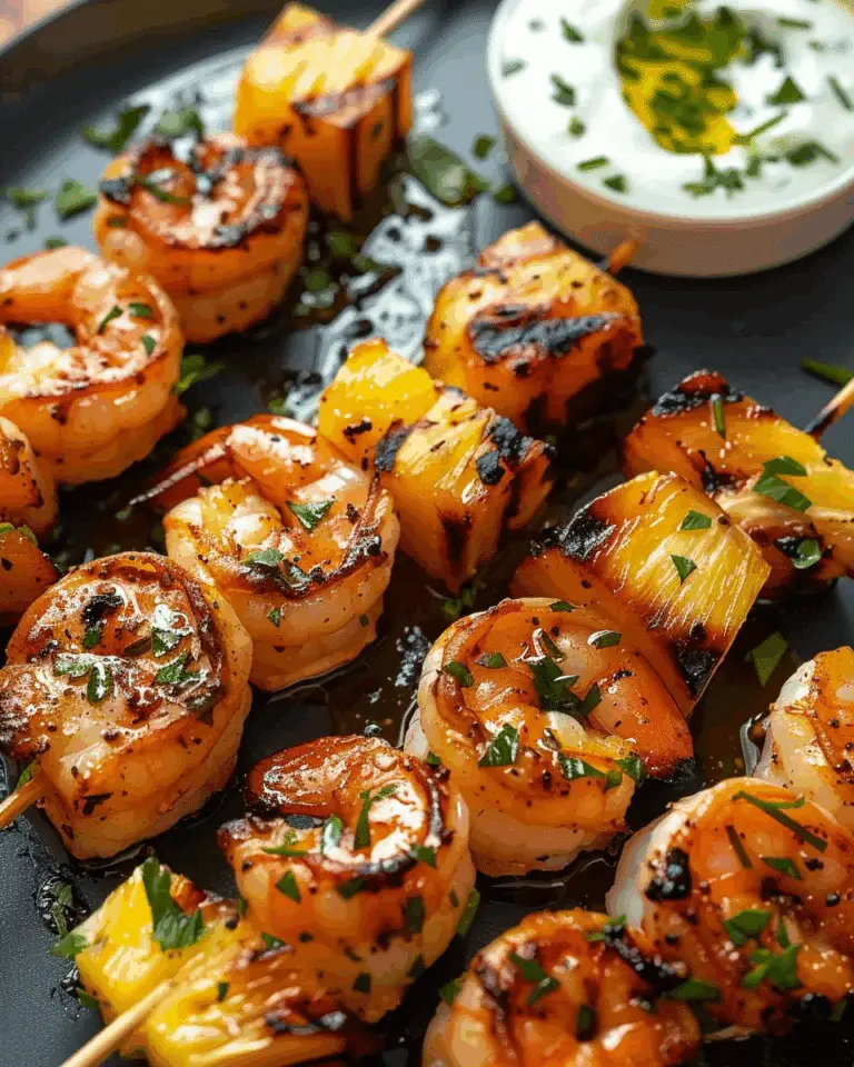 Grilled Shrimp and Pineapple Skewers