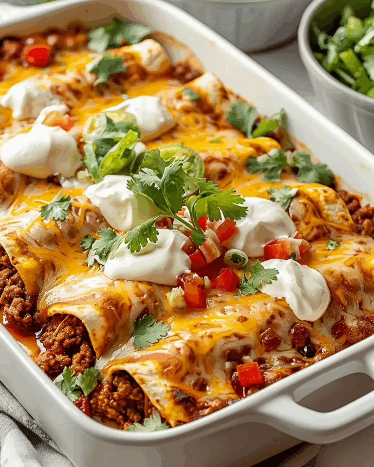 Easy Ground Beef Enchiladas