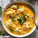 Easy Thai Coconut Curry Dumpling Soup