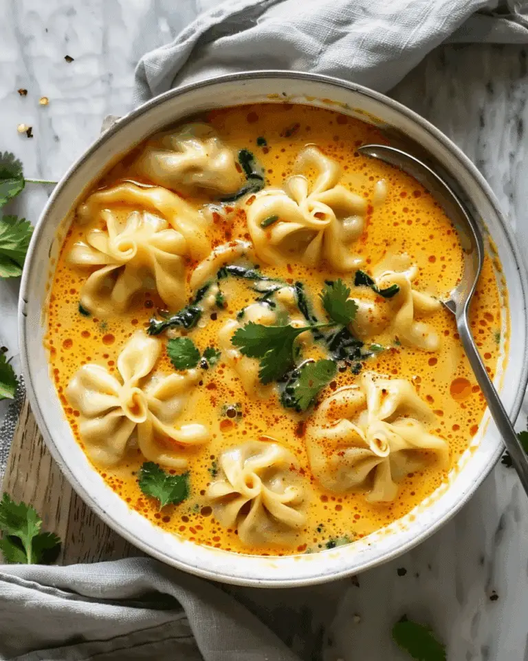 Easy Thai Coconut Curry Dumpling Soup