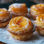 Peach Cinnamon Crescent Cruffins