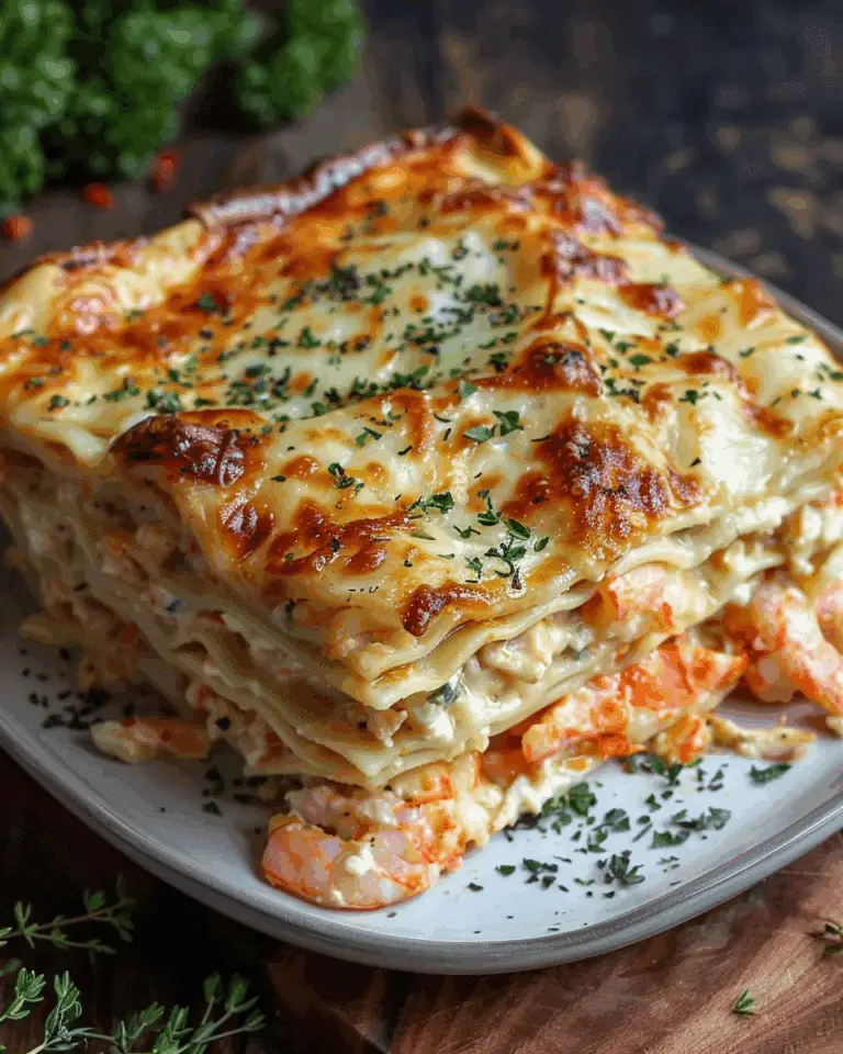 Easy Seafood Lasagna (Shrimp & Crab)