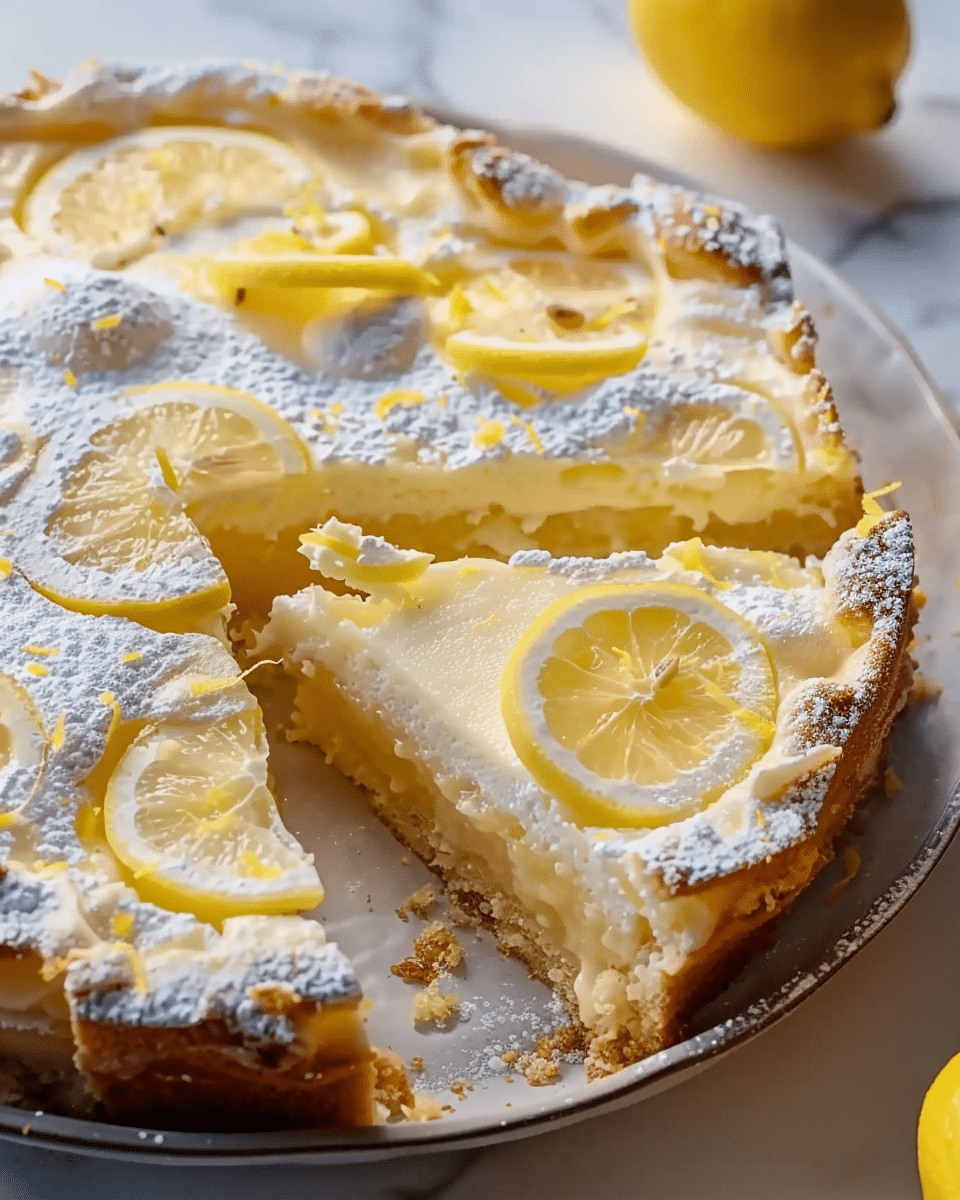 One-Bowl Lemon Cake with Tangy Glaze