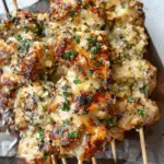 Garlic Parmesan Chicken Skewers