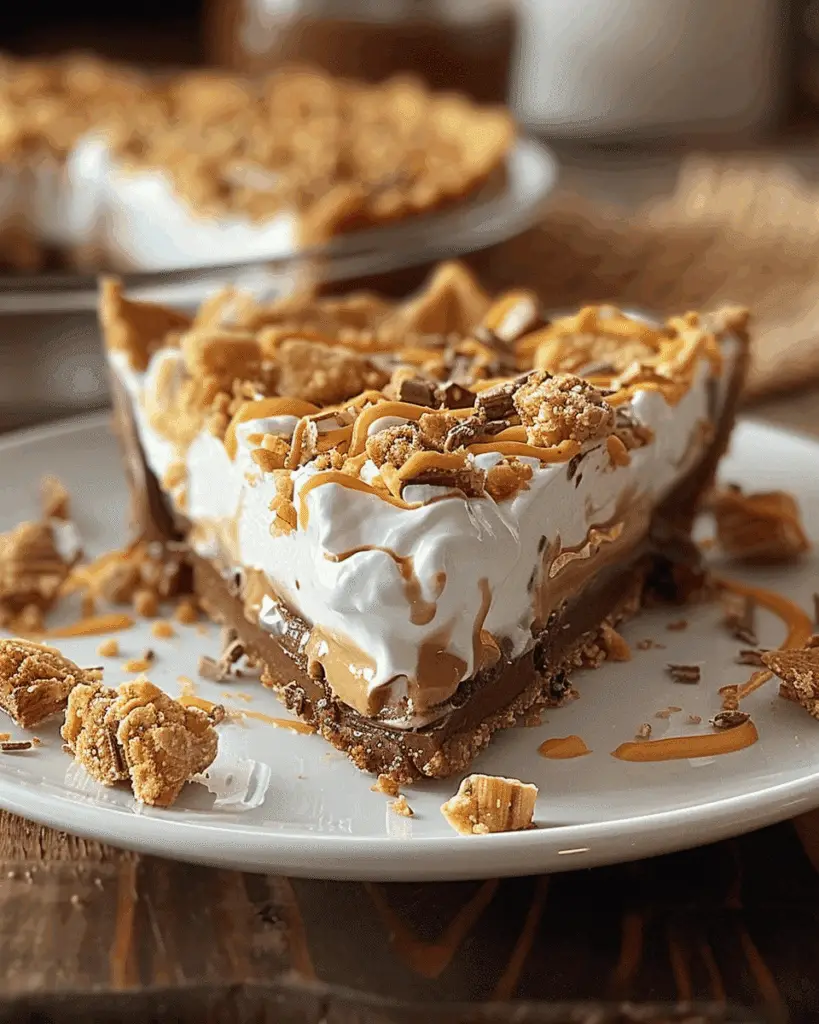 No-Bake Butterfinger Pie