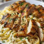 Cajun Chicken Linguine in Creamy Parmesan Garlic Alfredo