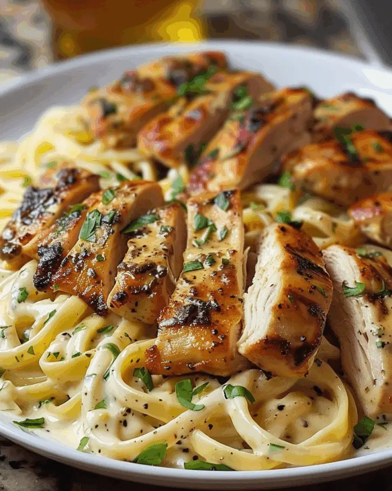 Cajun Chicken Linguine in Creamy Parmesan Garlic Alfredo