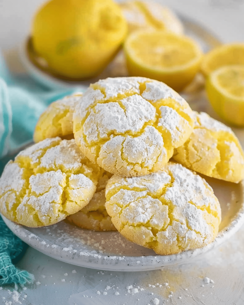 Lemon Crinkle Cookies