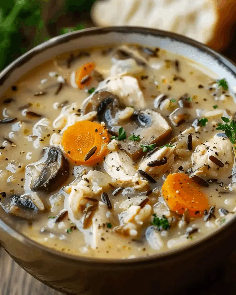 Chicken Mushroom Wild Rice Soup