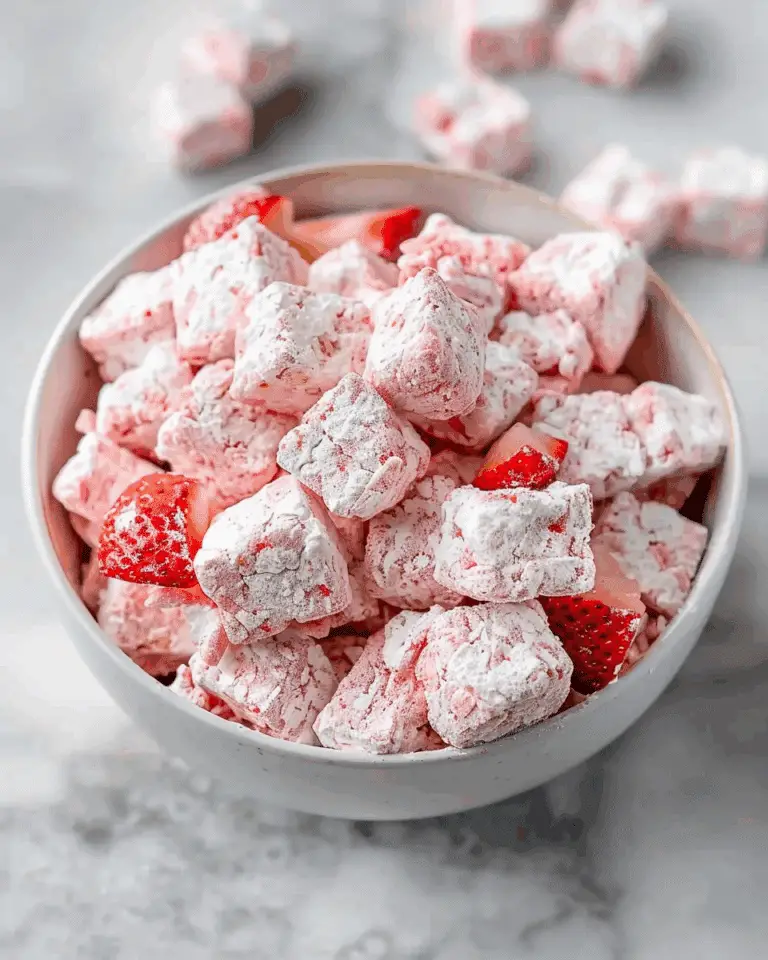 Easy Strawberry Shortcake Puppy Chow