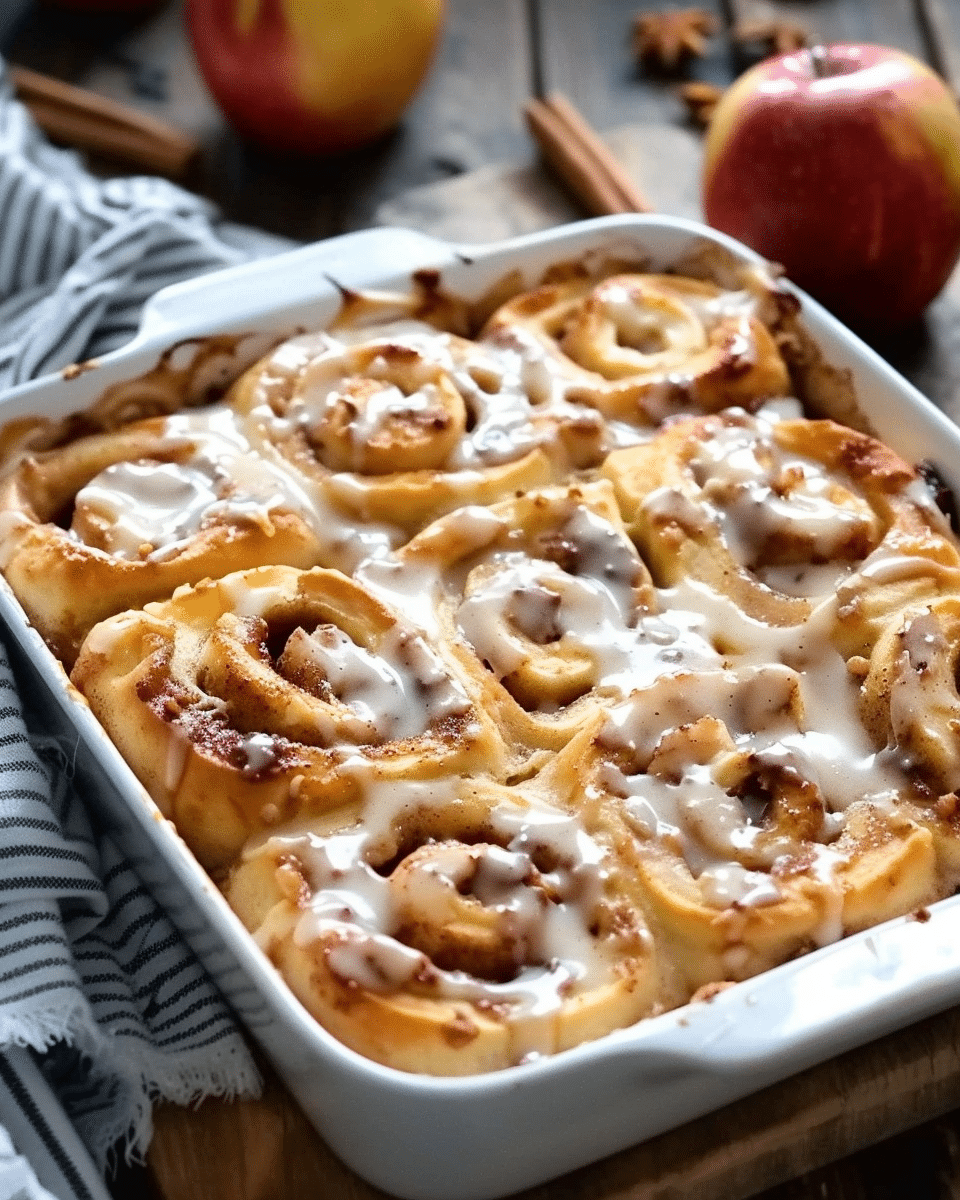 2 Ingredient Apple Cinnamon Roll Bake