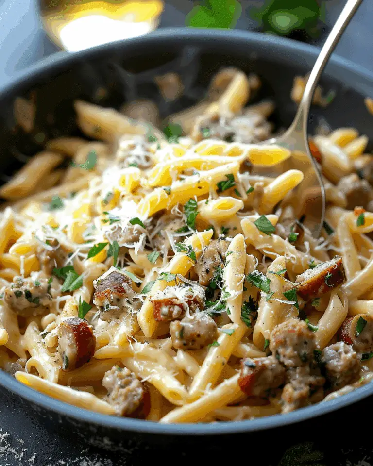 Creamy Tuscan Sausage Pasta