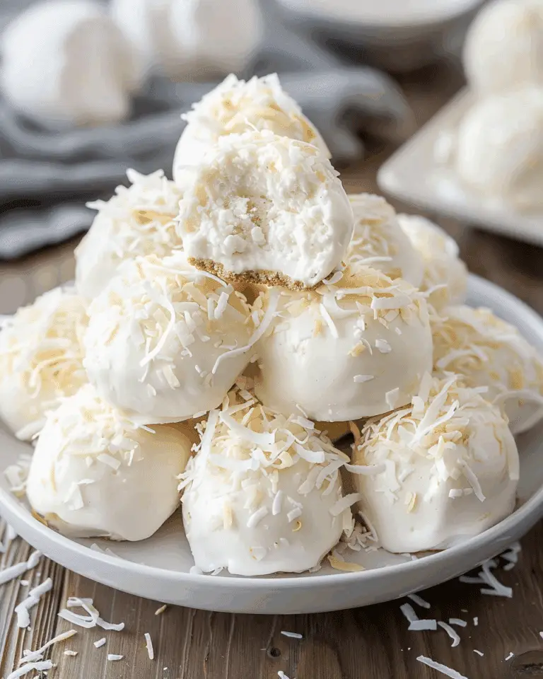 No-bake Coconut Cheesecake Bites