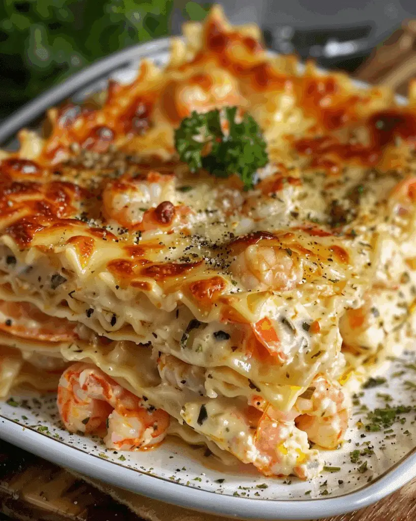 Seafood Lasagna with Shrimp & Crab