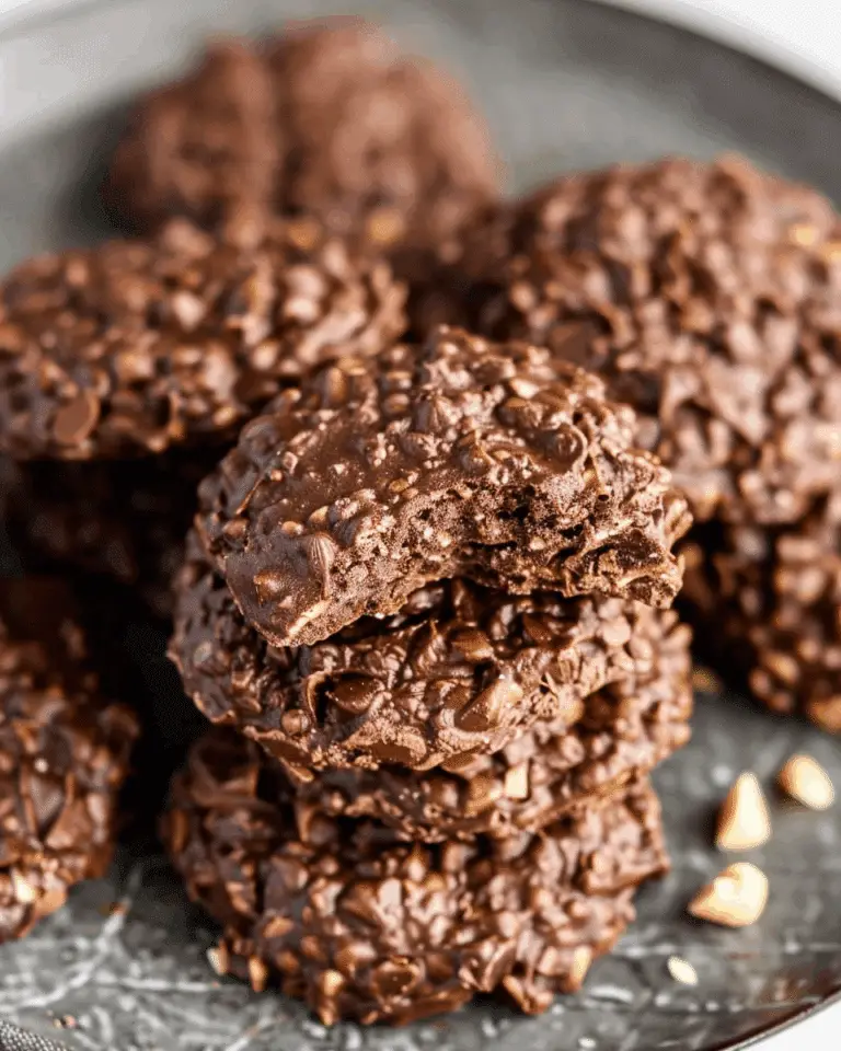 Chocolate Peanut Butter No Bake Cookies