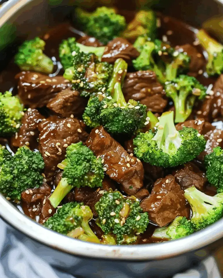 Easy Ginger Garlic Instant Pot Beef and Broccoli