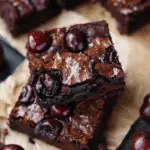 Roasted Cherry Brownies