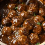 Slow Cooker Salisbury Steak Meatballs