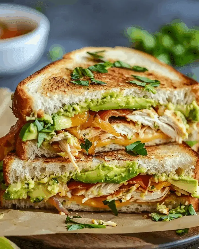Chicken Avocado Melt Sandwich