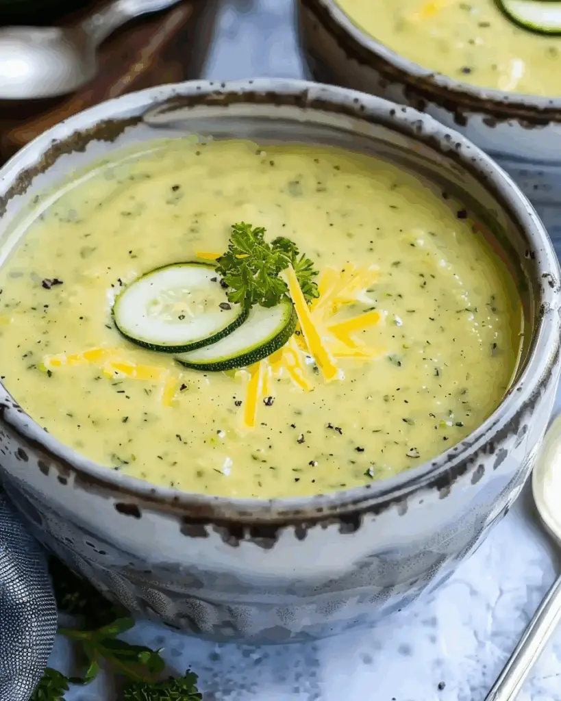Creamiest Zucchini Soup Ever – A Cheesy Bowl of Summer Comfort
