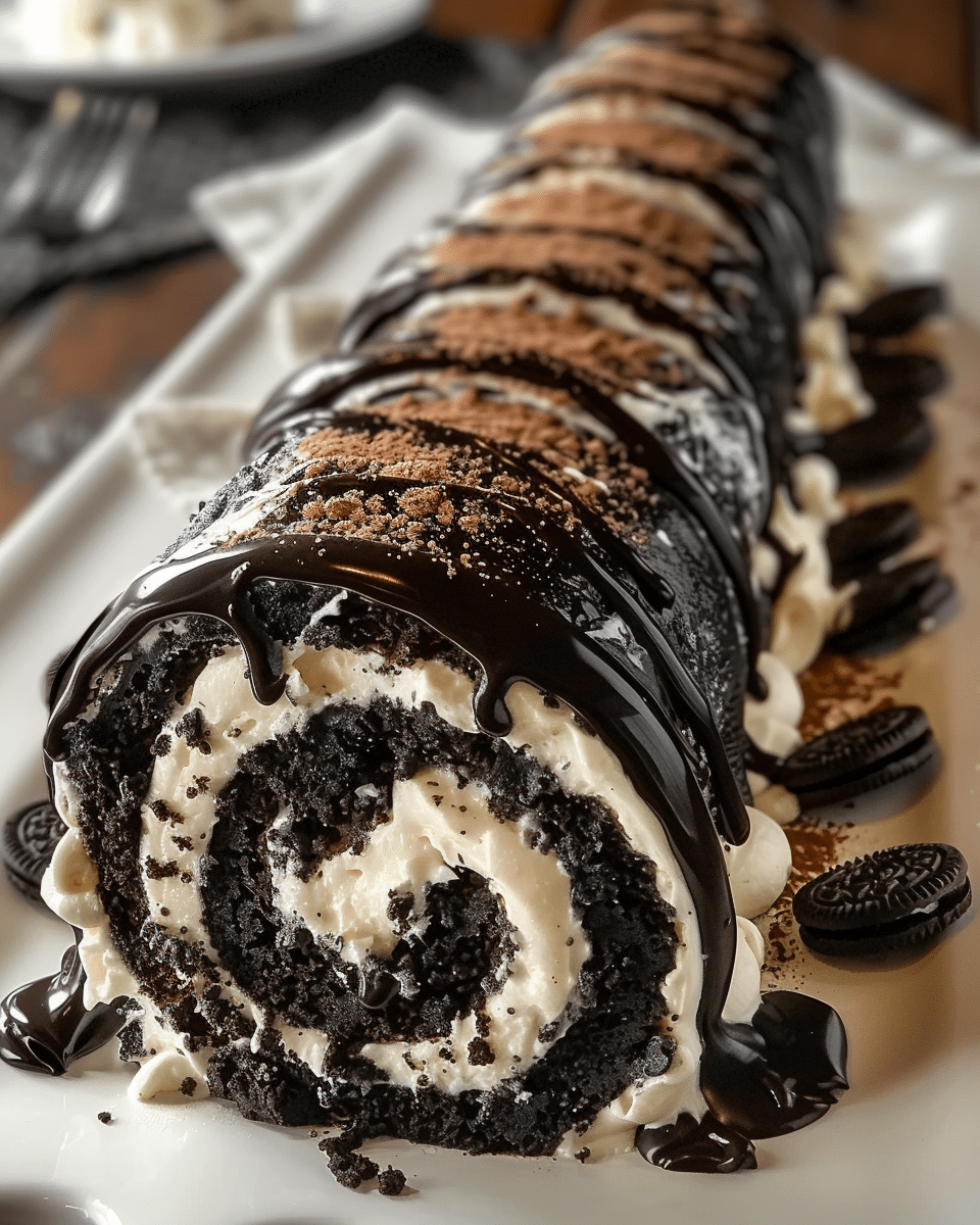 Oreo Cream Chocolate Roll