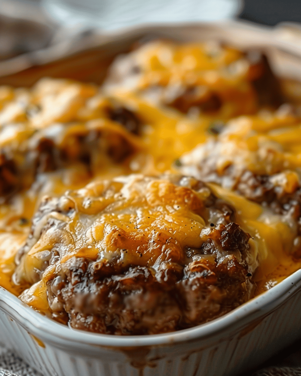Amish Hamburger Steak Casserole