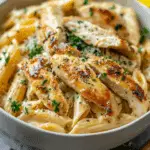 Healthy Garlic Parmesan Chicken Pasta Recipe