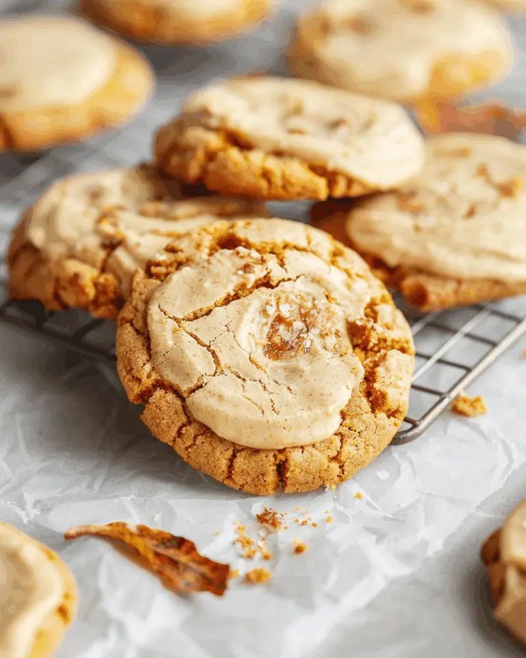 Soft Pumpkin Maple Cookies with Maple Glaze
