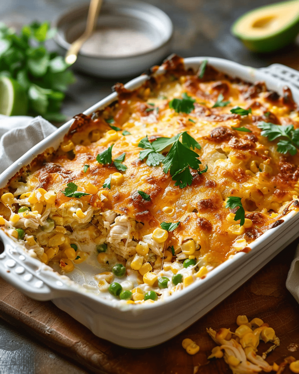 Street Corn Chicken Casserole