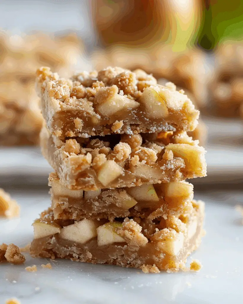Apple Crisp Shortbread Bars