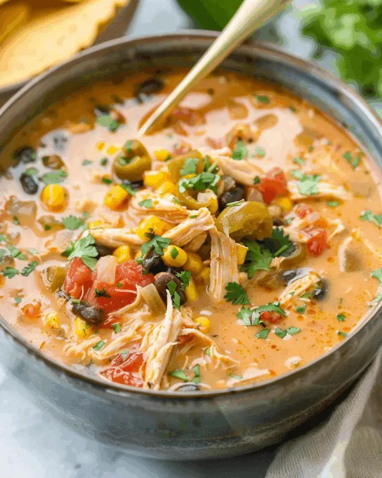 Crockpot Chicken Tortilla Soup