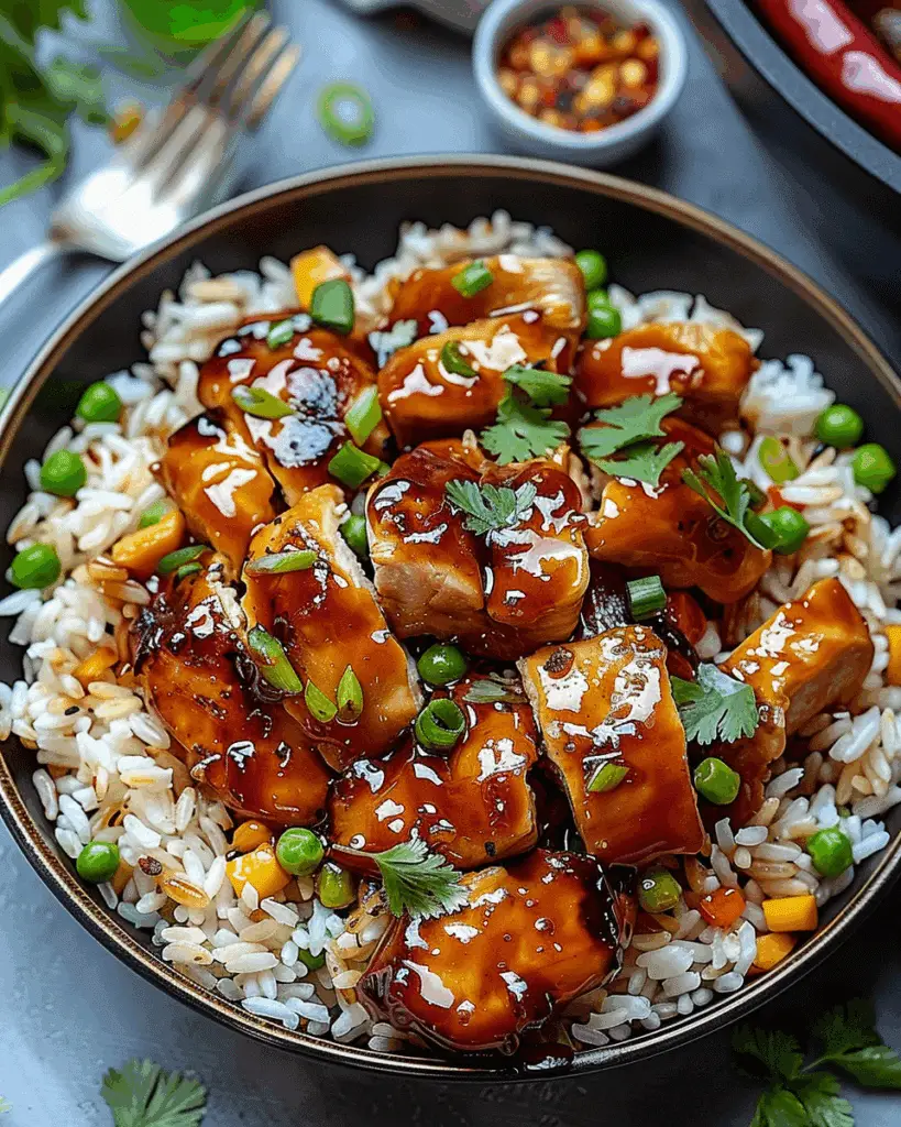 One-Pan Honey BBQ Chicken Rice
