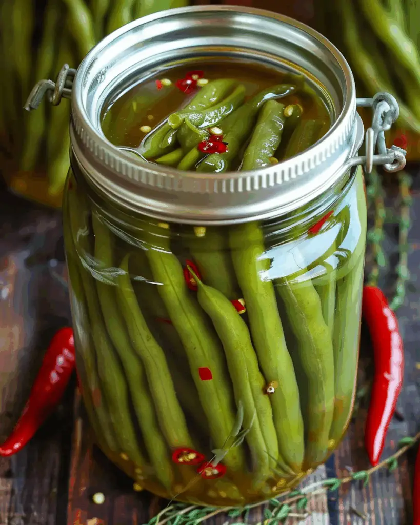 Spicy Pickled Green Beans
