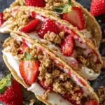 Strawberry Crunch Cheesecake Tacos