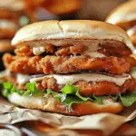 Crispy Chicken Sandwich with Garlic Mayo