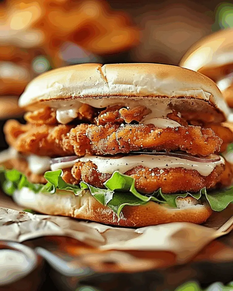Crispy Chicken Sandwich with Garlic Mayo